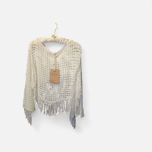 POL Cream and  V-Neck Sweater